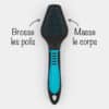 double-brosse-toilettage-massage-chat-chien-trixie-5 Brosse double Trixie pour le brossage du chat et du chien