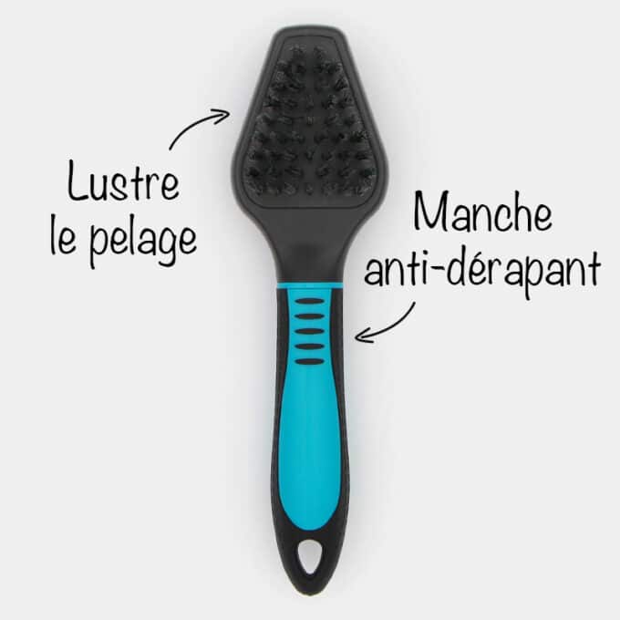 double-brosse-toilettage-massage-chat-chien-trixie-6 Brosse double Trixie pour le brossage du chat et du chien