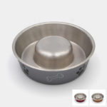 gamelle anti-glouton chien Trixie en acier inoxydable