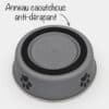 gamelle-alimentation-acier-inoxydable-chien-trixie-5 gamelle anti-glouton chien Trixie en acier inoxydable