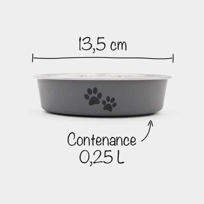 gamelle-bol-anti-derapant-acier-inoxydable-chat-trixie-5 Gamelle pour chat en acier inoxydable Trixie anti-dérapante