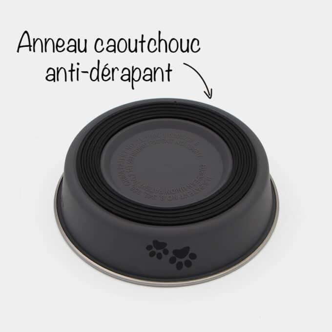 gamelle-bol-anti-derapant-acier-inoxydable-chat-trixie-6 Gamelle pour chat en acier inoxydable Trixie anti-dérapante