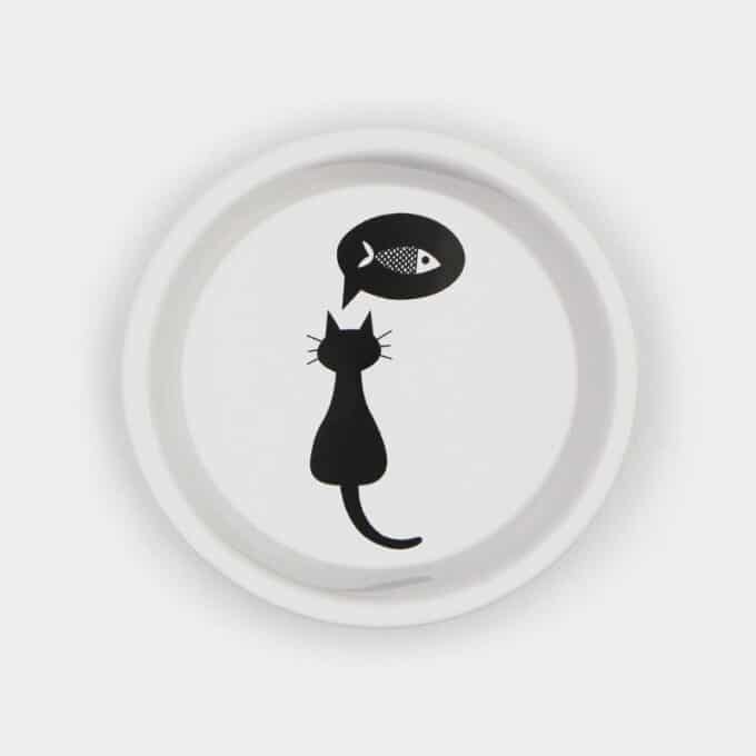 Gamelle céramique pour chat blanche