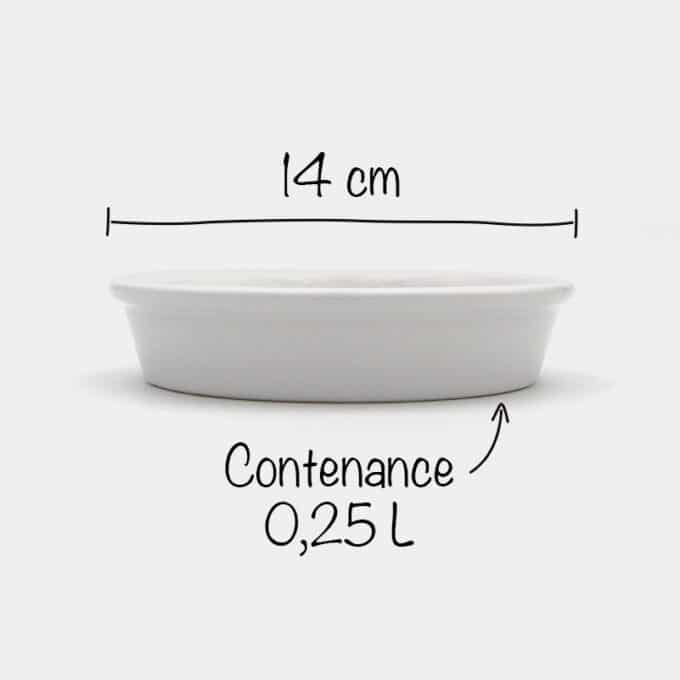 Gamelle céramique pour chat blanche