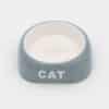 Gamelle céramique pour chat grise