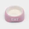 Gamelle céramique pour chat rose