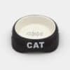 Gamelle céramique pour chat noire