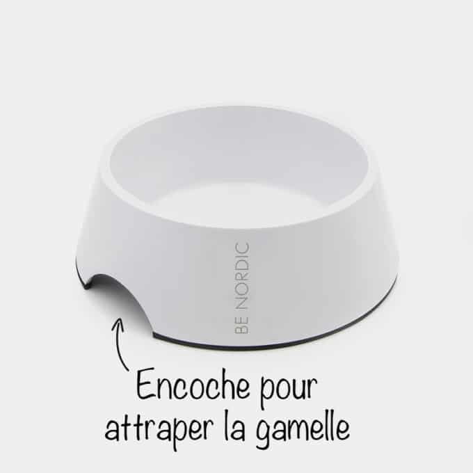 Gamelle pour chat Trixie Be Nordic anti-dérapante avec bol amovible