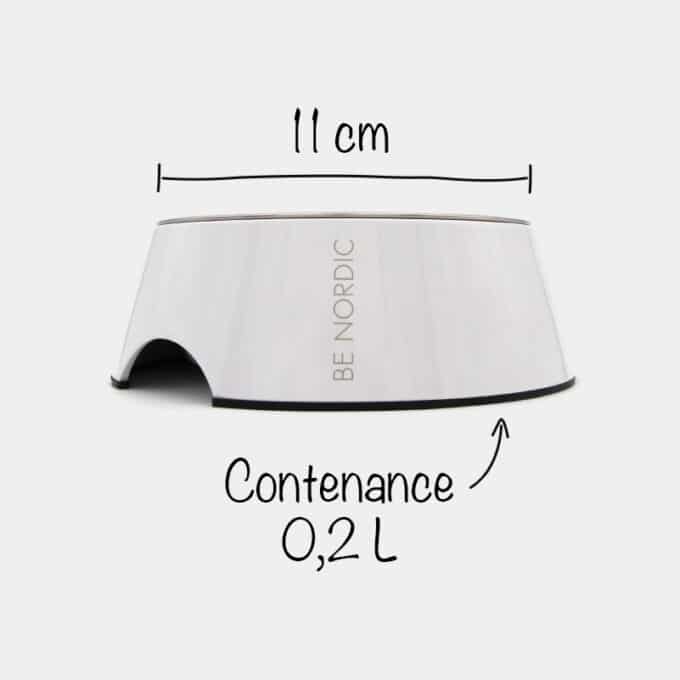 Gamelle pour chat Trixie Be Nordic anti-dérapante avec bol amovible