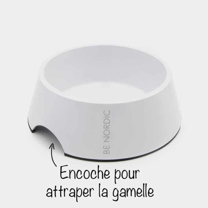 Gamelle pour chien Trixie Be Nordic anti-dérapante avec bol amovible