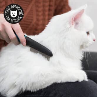 Peigne anti-puces, anti-tiques et anti-poussière pour chat