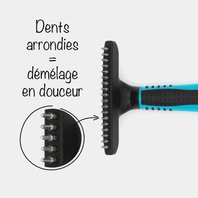 Peigne de toilettage râteau démêleur Trixie pour le chat et le chien