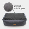 Couchage lit panier coussin confortable, moelleux, déhoussable et lavable pour chien et chat