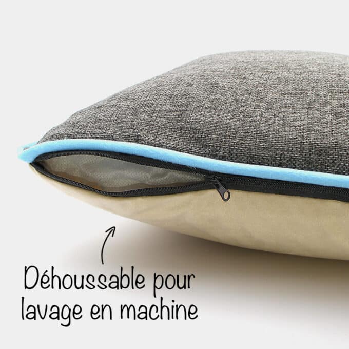 Couchage lit panier coussin confortable, moelleux, déhoussable et lavable pour chien et chat