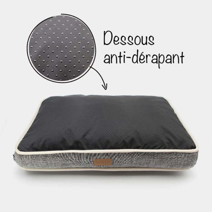 Couchage lit panier coussin confortable, moelleux, déhoussable et lavable pour chien et chat