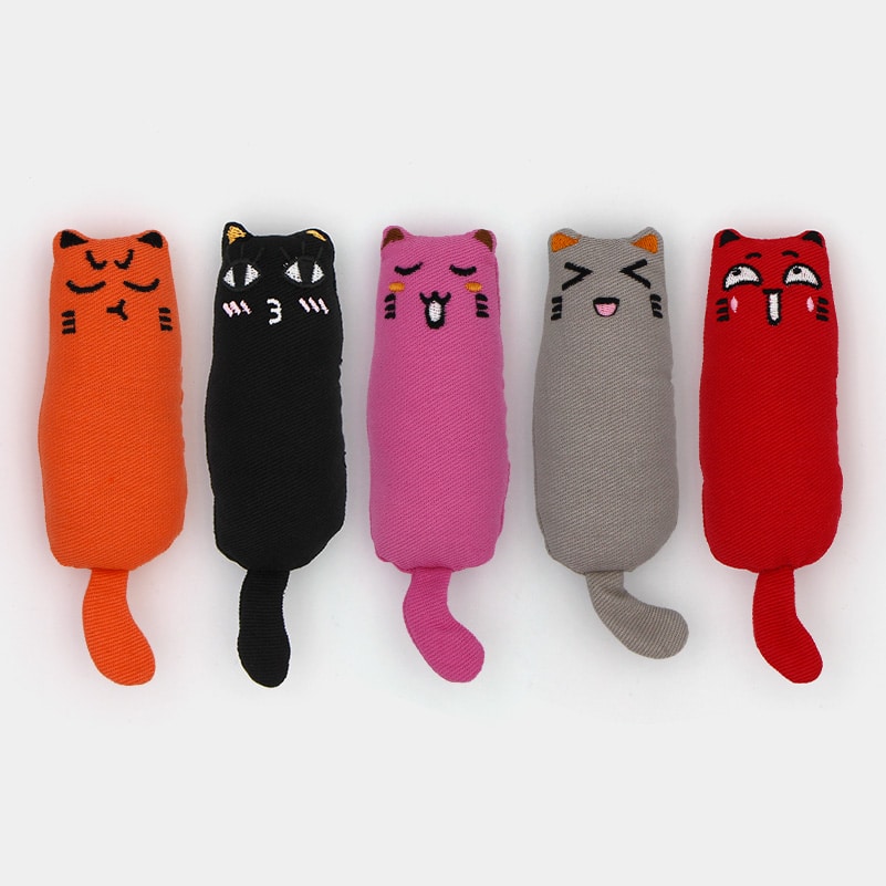 Coussin à l'herbe à chat - peluche imprégnée de cataire - Catedogshop