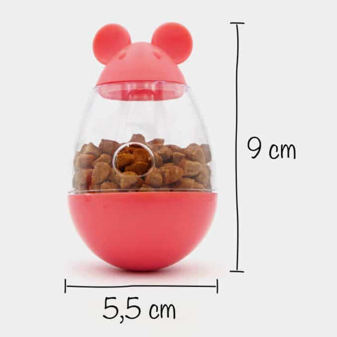 Jouet distributeur de croquettes culbuto pour chat