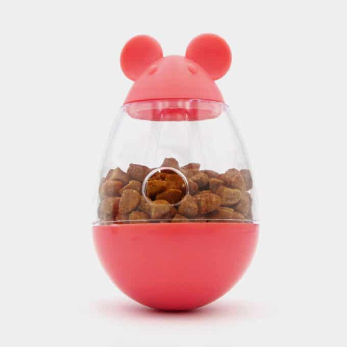 Jouet distributeur de croquettes culbuto pour chat
