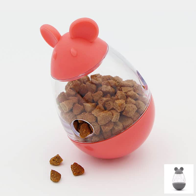 Jouet distributeur de croquettes chat et chien - Rouleau - Catedogshop