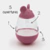 balle-distributrice-croquette-friandise-chat-25 Jouet distributeur de croquettes culbuto pour chat