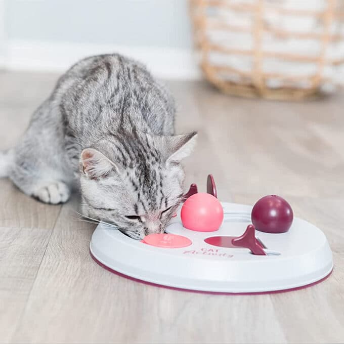 jouet-alimentaire-jeu-strategie-cat-activity-trixie-chat-5 jouet alimentaire interactif de stratégie et d'intelligence Cat Activity Trixie pour le chat