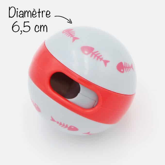 Balle à friandises ou distributrice de croquettes pour chat