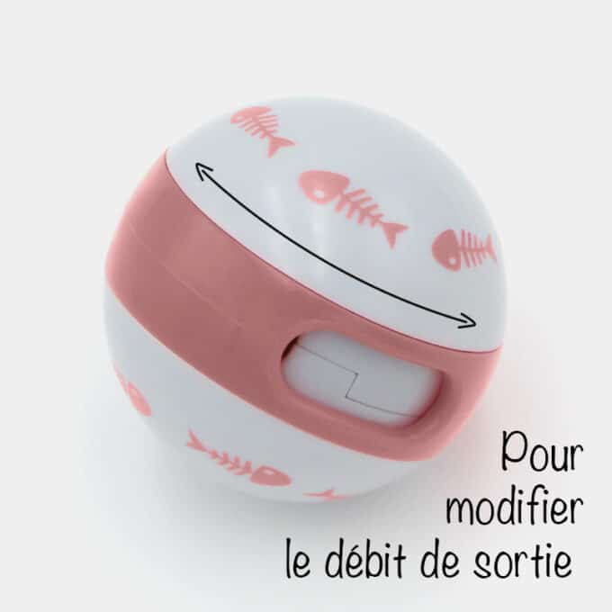 Balle à friandises ou distributrice de croquettes pour chat