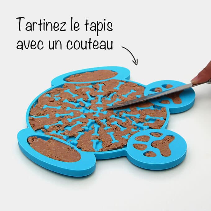 Tapis de léchage pour chien ou assiette à lécher