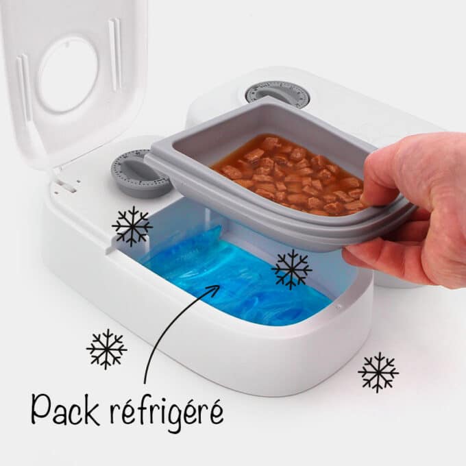 distributeur-alimentation-fraiche-patee-refrigere-chat-chien-sans-dent-23 Distributeur de pâtée réfrigérée pour chat et chien