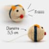 Balle souris en sisal pour chat