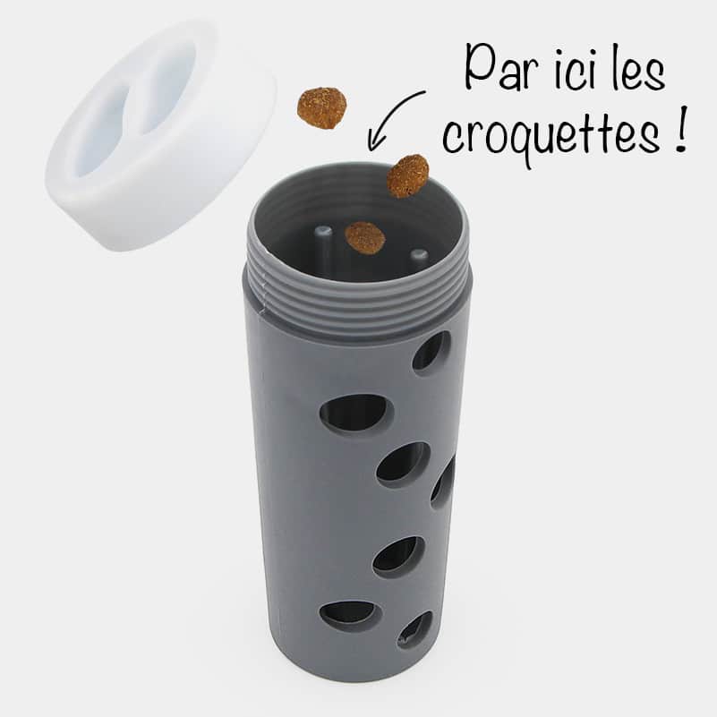 Distributeur de croquettes pour chien et chat