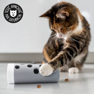 Tube à croquettes Pipolino pour chat