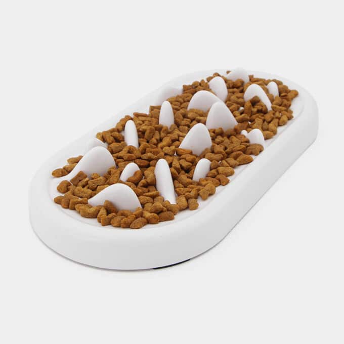 Plateau gamelle anti glouton chat