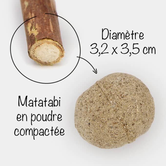 Balle de matatabi pour chat ou herbe à chat