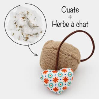 Coussin herbe à chat effet