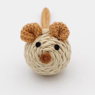 Balle souris en sisal pour chat