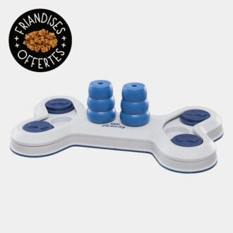 jouet alimentaire interactif de stratégie et d'intelligence Dog Activity Trixie Flip Bone pour le chien
