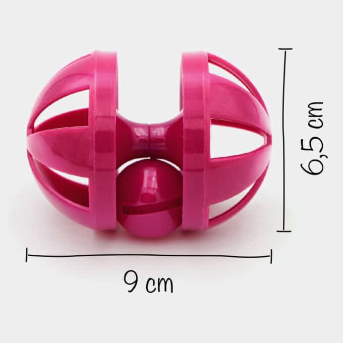 Jouet rouleau en plastique pour chat qui roule et fait du bruit