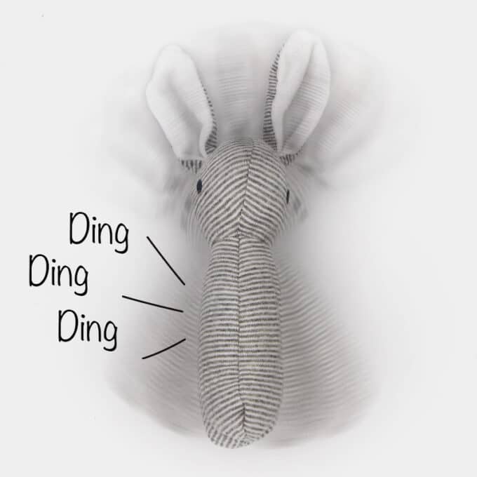 Peluche pour chiot lapin