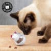Balle souris distributrice de croquettes pour chat
