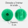 balle-distributrice-croquettes-friandises-caoutchouc-chat-2b Balle à croquettes en caoutchouc avec obstacles pour chat