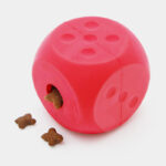 Balle rebondissante pour chat distributrice de croquettes