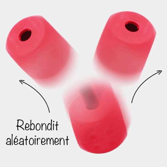 balle-rebondissante-distributrice-croquette-friandise-chat-2 Balle rebondissante pour chat distributrice de croquettes