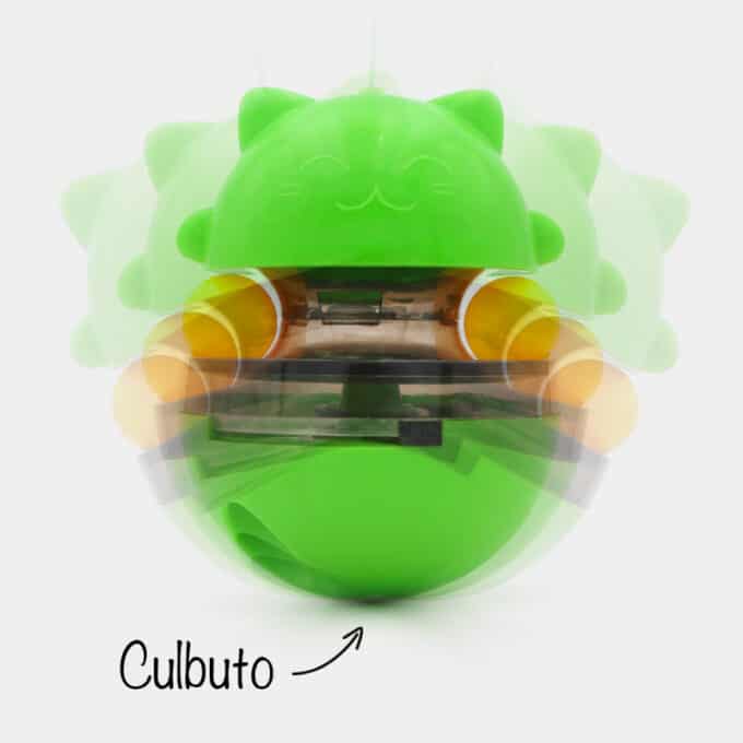 Distributeur de croquettes pour chat culbuto