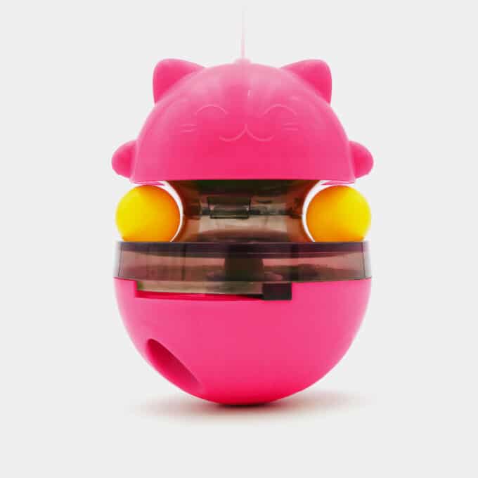 Distributeur de croquettes pour chat culbuto