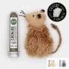 Jouet souris avec poche rechargeable à remplir d'herbe à chat