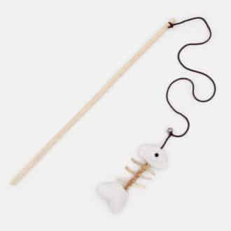 Canne à pêche poisson pour chat