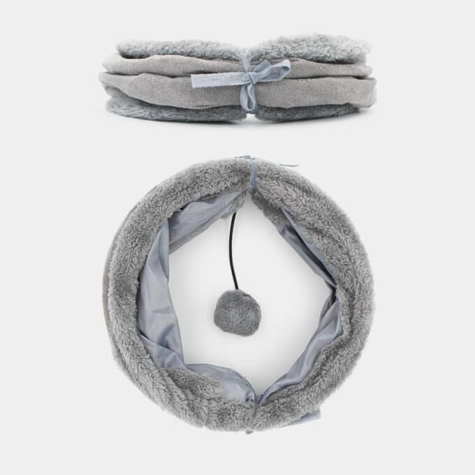 tunnel-pour-chat-3 jouet tunnel en tissu avec armature métallique pour le chat ou le chaton