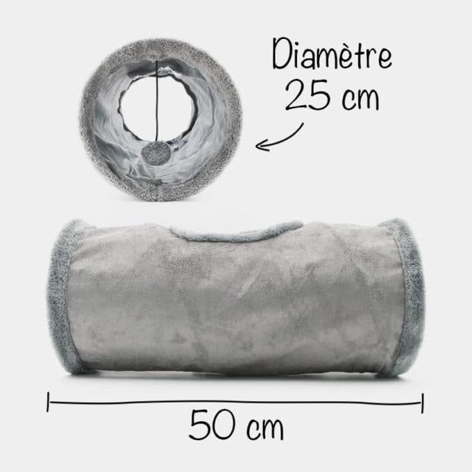 tunnel-pour-chat-5 jouet tunnel en tissu avec armature métallique pour le chat ou le chaton