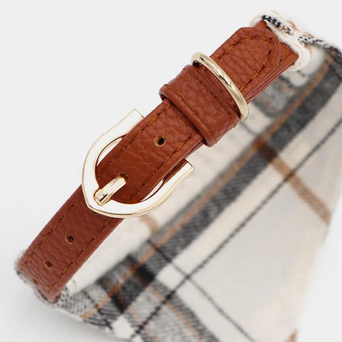 Collier bandana pour chien tartan